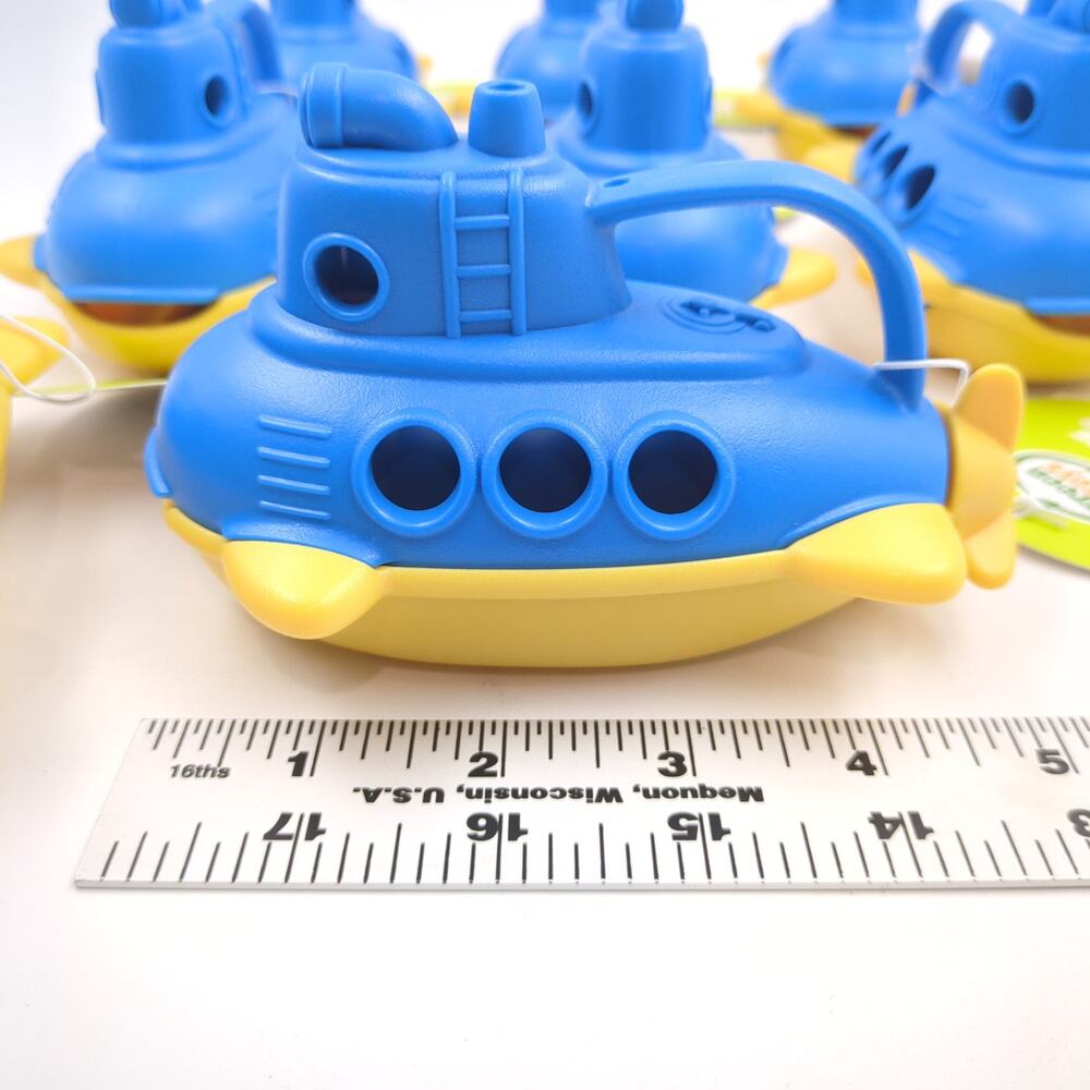 Green Toys Bubbling Submarine Lot of 8 Bath Toys Eco Friendly USA Made NWT - Picture 7 of 9